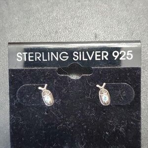 Sterling silver bug earrings